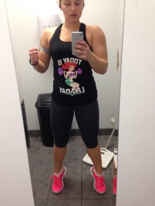 As such, I wore my leg day shirt!